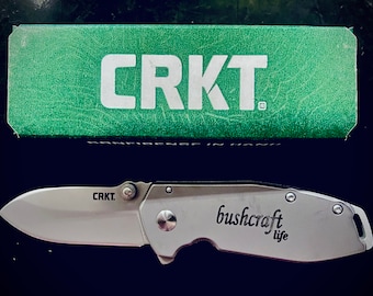 Custom Engraved | Customized Knife | CRKT Squid | Bushcraft Gear | Camping Gear | Hiking Gear | Custom Engraved