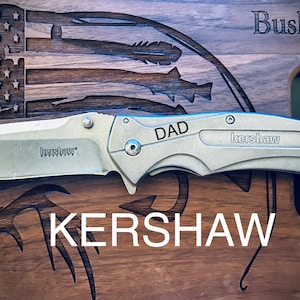 Conjunto Kershaw K.B.O. / Equipo de bushcraft / Equipo de acampada / Equipo de senderismo / Personalizado imagen 1