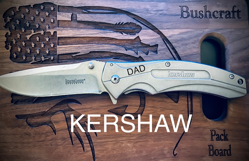 Conjunto Kershaw K.B.O. / Equipo de bushcraft / Equipo de acampada / Equipo de senderismo / Personalizado imagen 1
