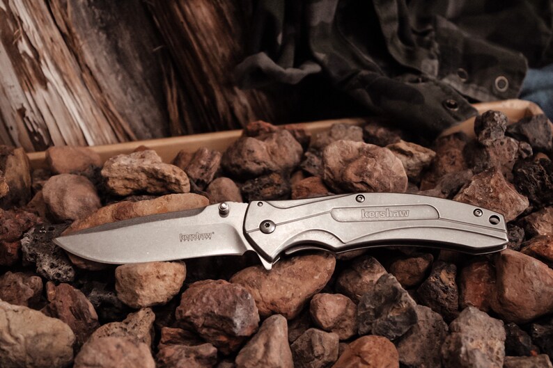 Conjunto Kershaw K.B.O. / Equipo de bushcraft / Equipo de acampada / Equipo de senderismo / Personalizado imagen 5