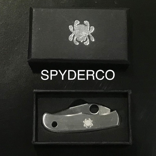 Custom Engraved | Customized Knife | SPYDERCO  | Spyderco Knife | Bushcraft Gear | Camping Gear | Hiking Gear | Personally Engraved