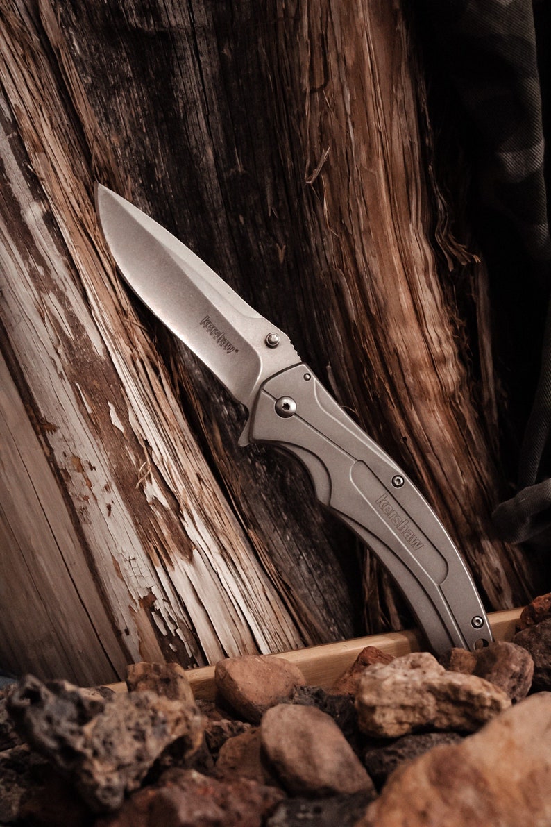 Conjunto Kershaw K.B.O. / Equipo de bushcraft / Equipo de acampada / Equipo de senderismo / Personalizado imagen 2