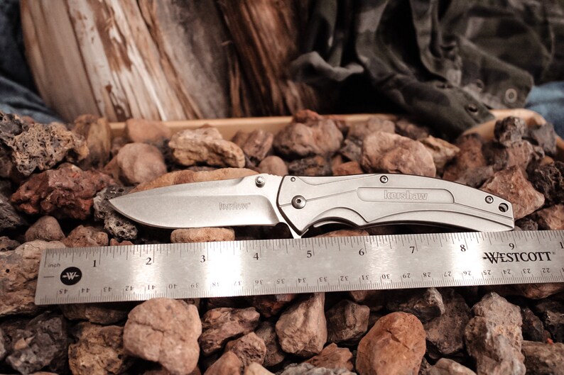 Conjunto Kershaw K.B.O. / Equipo de bushcraft / Equipo de acampada / Equipo de senderismo / Personalizado imagen 7