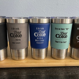 Custom Engraved | Custom Engraved | Diet Coke | Travel Mug | 20 oz Desk Mug | Beach Gear| Outdoor Gear | Custom Engraved