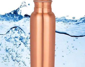 Pure Copper Water Bottle: Ayurveda Health, Leak-Proof (950 ml)