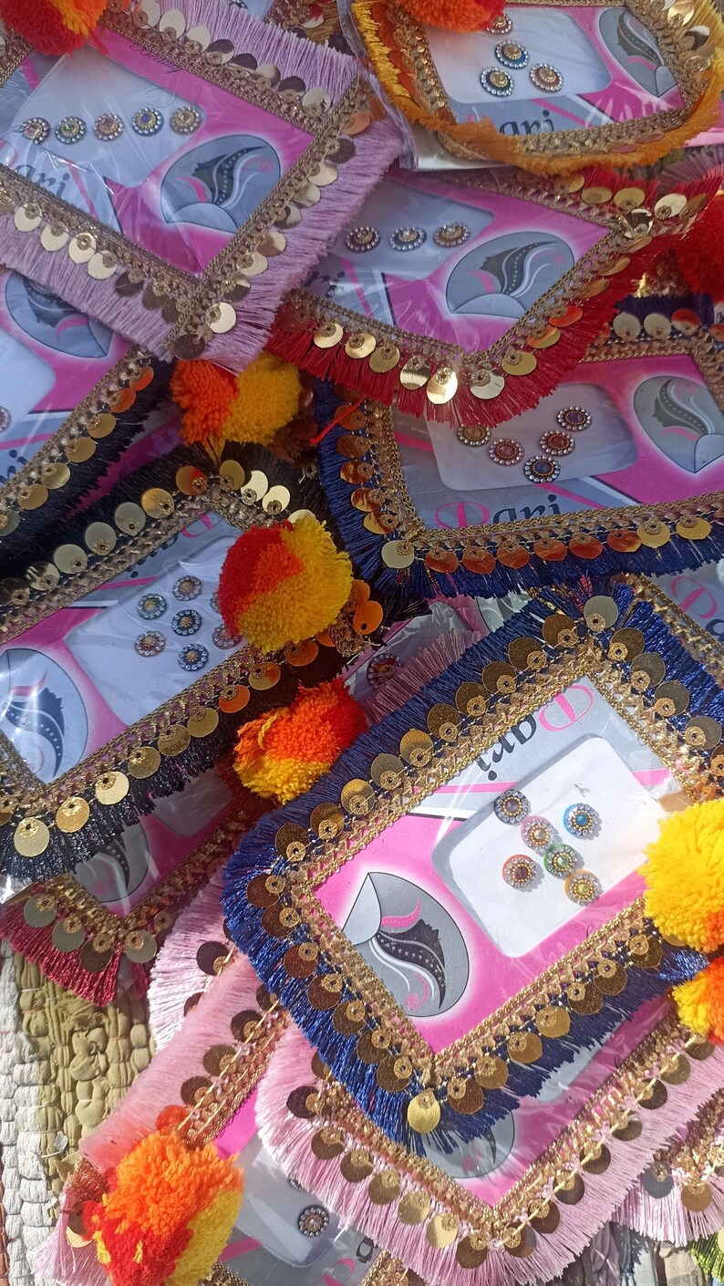 Bindi Set Multicolor Bindi Indian Wedding Bridal Favor, Women Bridal Bindi Set ...
