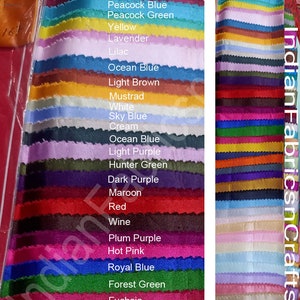 Tkanina jedwabna dupioni: ponad 44 kolory, szycie sukien ślubnych, szerokość 44 cali