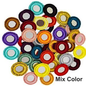 9 kleuren borduurmateriaal Ring gehaakt draad, veelkleurig gehaakt draad Ring Spiegellijst Ring Lippan Art, decoratie en borduurwerk 1,5 CM