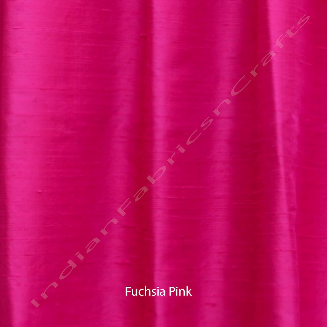 Begonia Pink Dupioni Silk Fabric main image 1