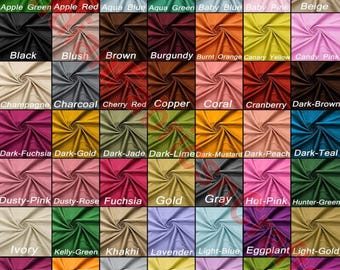 49 Colors of Handloom Raw Silk Dupioni Fabric, Dupioni Raw Silk, Curtains Dupioni, Dupioni Gown Fabric For Bridal Dresses By The Yards