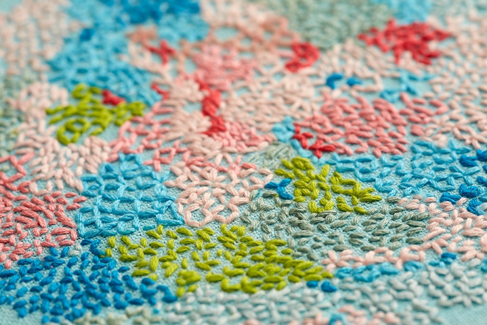 Original Embroidery 'small World' Etsy Australia