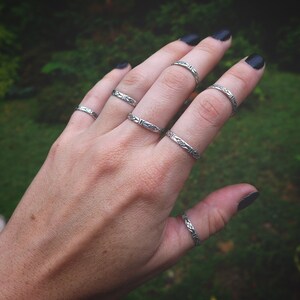 pear moonstone ring with 5 round stone stacker Rainbow moonstone stacking set 925 sterling silver