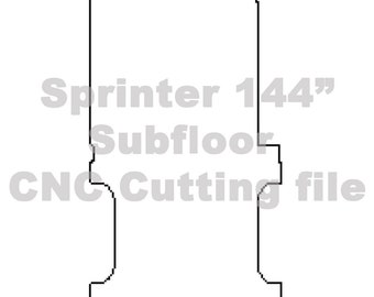 Sprinter Van 144" subfloor CNC Cutting File Download