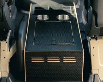 Sprinter Center Console Extra Storage, Dog Platform, Van Accessories (handbrake model)