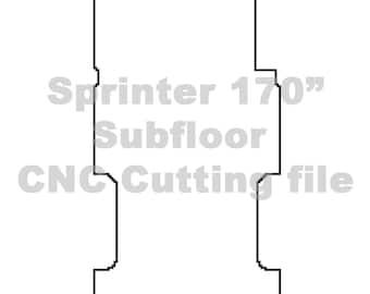 Sprinter Van 170" subfloor CNC Cutting File Download