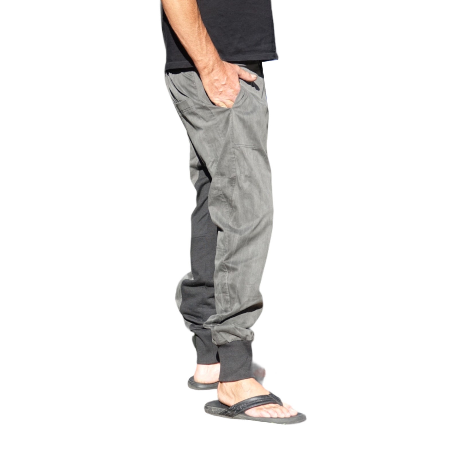 color block jogger pants