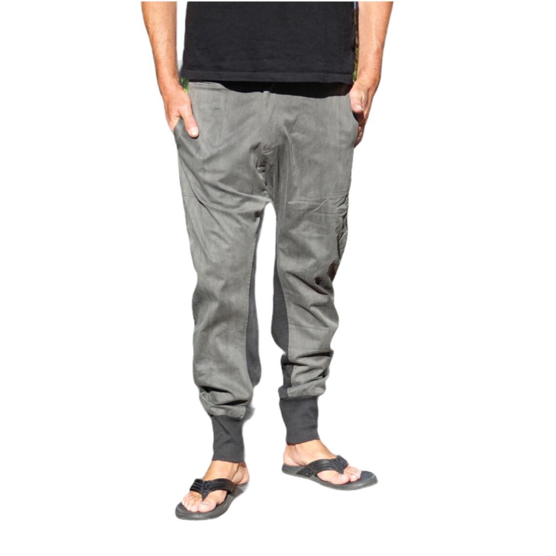 color block jogger pants