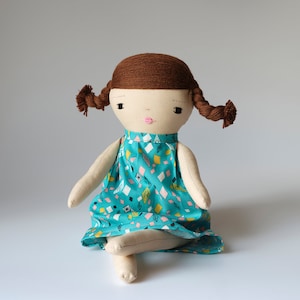 LOLA natural, Handmade rag doll, rag doll, doll, cloth doll, fabric doll, handmade gift, birthday gift,muñeca de trapo