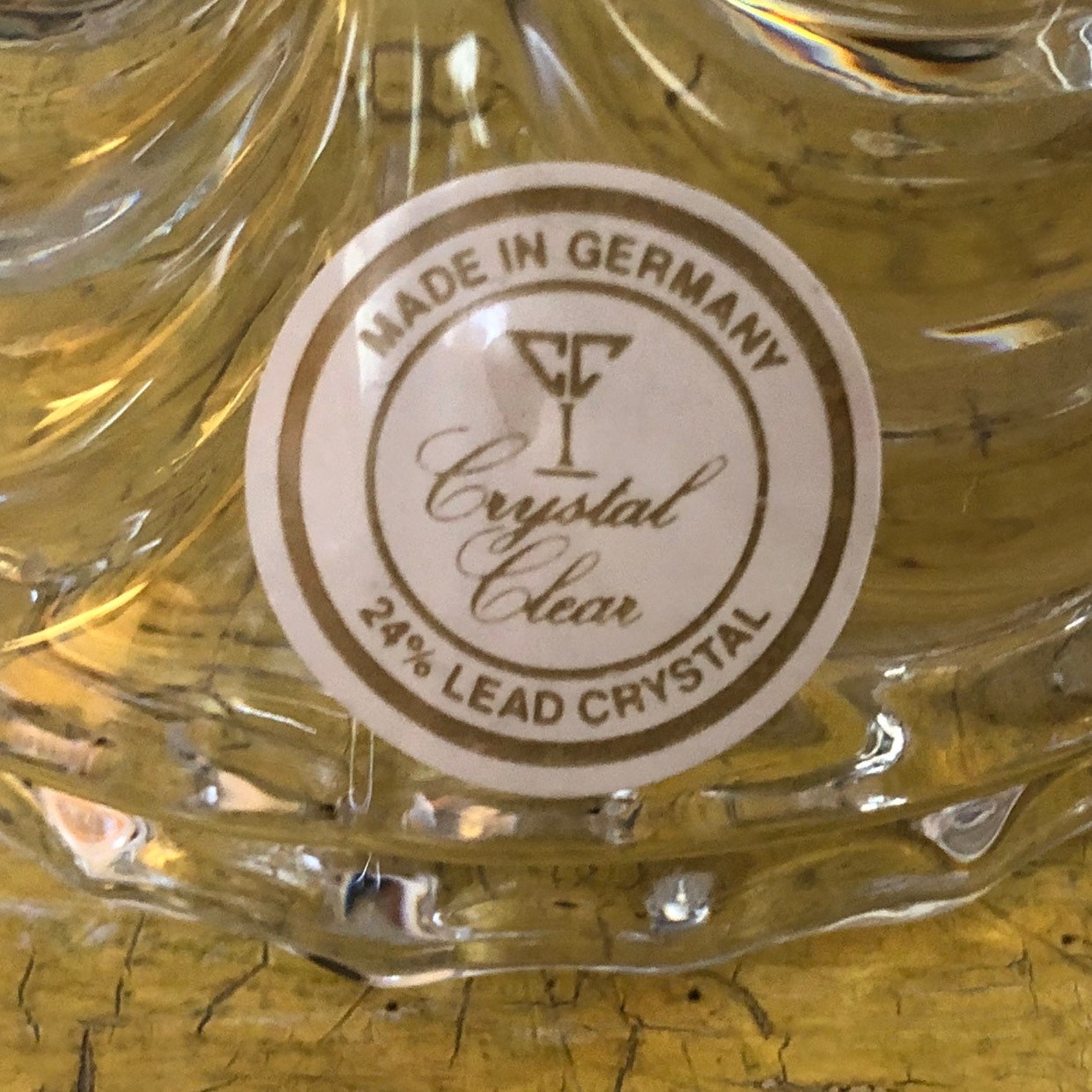 Set of 3 Crystal Clear Made in Germany 24 Lead Crystal Etsy