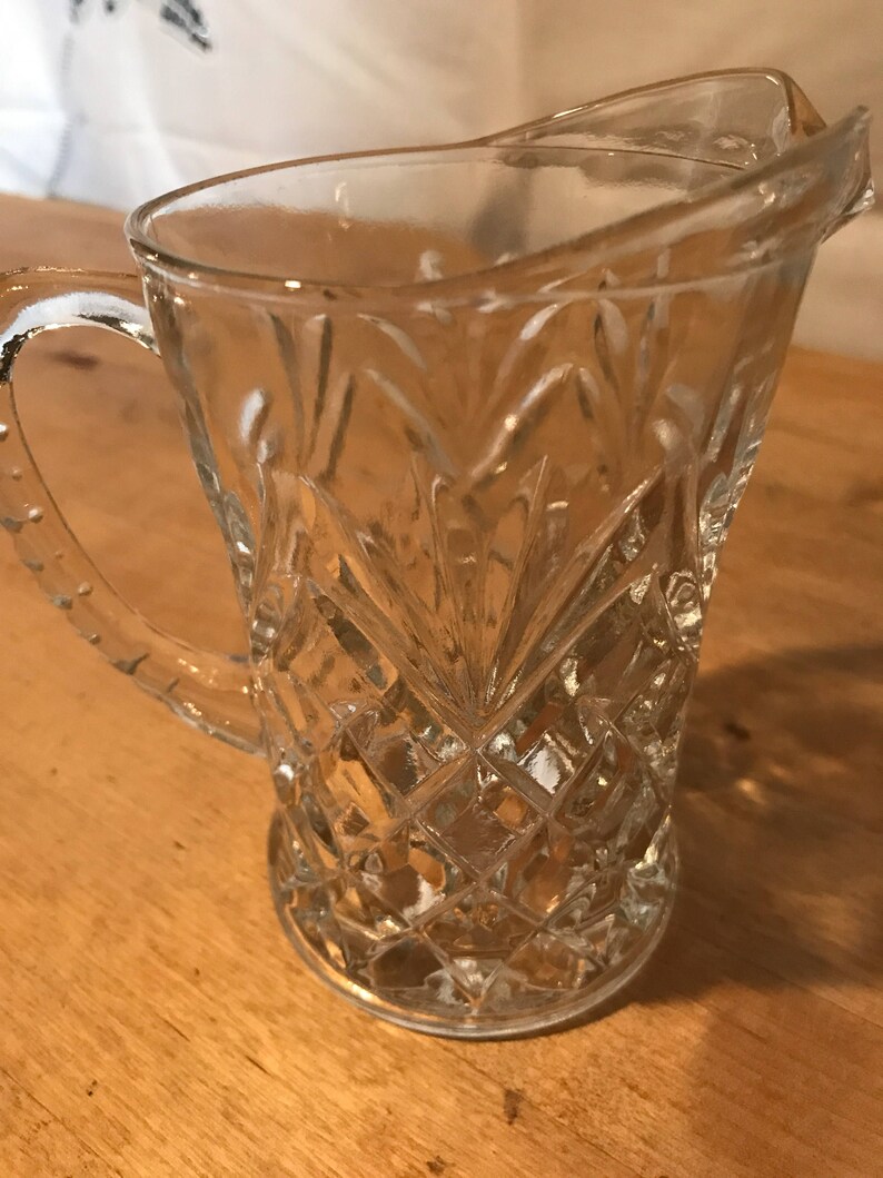 Vintage Crystal Pitcher Etsy