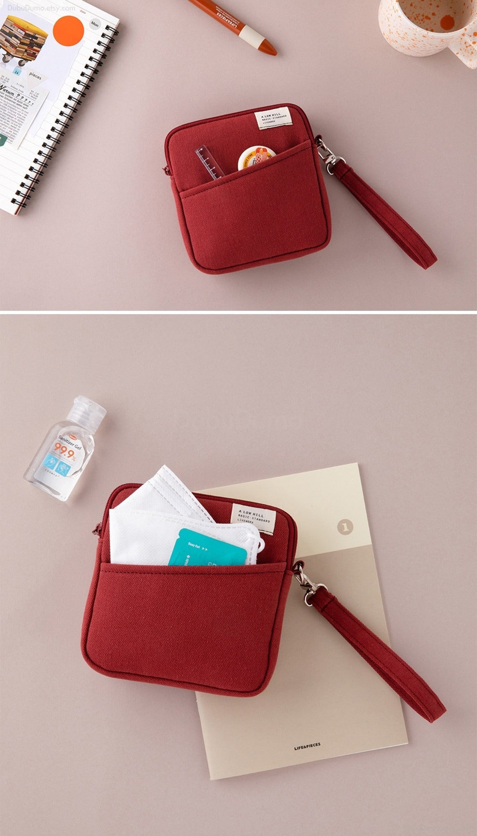 Daily Strap Pouch 4colors / Cosmetics Pouch Airpods Pro - Etsy