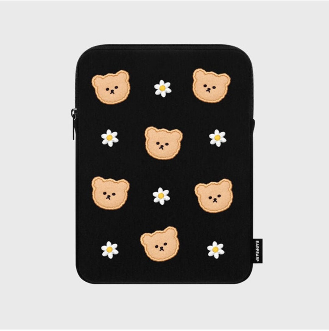 11 iPad Tablet Pouch / Cute Pouch, Cute Bear Pouch, Tablet Pouch
