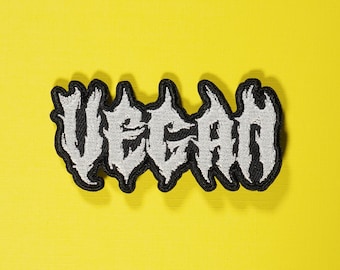 Metal, Punk, and Goth Vegan | Embroidered Patch
