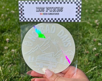 Rainbow Suncatcher Sticker | Vanlife Window Decal, Prism Maker