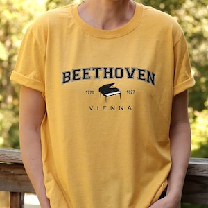 Beethoven Shirt Piano Shirt Unisex Classical Music Shirt Ludwig Van Beethoven Music Teacher Gift Orchestra T Shirt Classical Music Composer