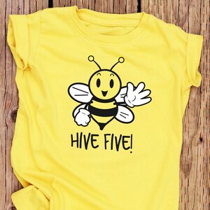Bee Shirts for Girls Graphic Tees for Kids Honey Bee Shirt Beekeeper Shirt Beekeeper Gift Honey Bee Gift Save The Bees Shirt Bee Hive Five