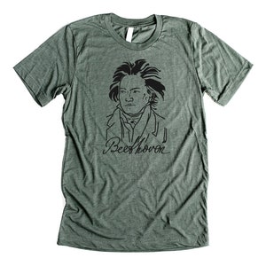 Beethoven Shirt Unisex Classical Music Shirt Ludwig Van Beethoven Portrait Music Teacher Gift Orchestra T Shirt Classical Music Composer Tee
