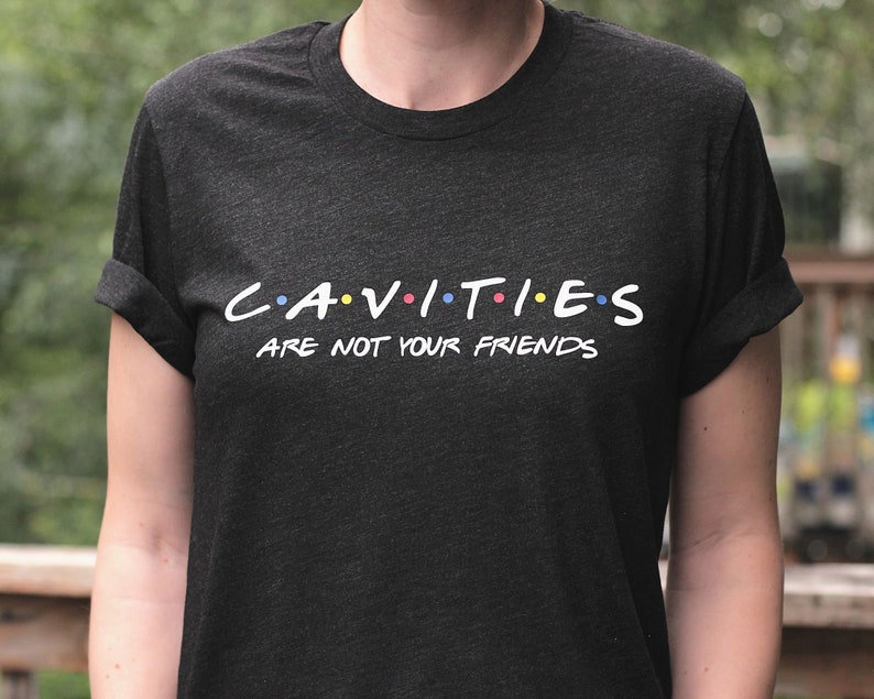 Cavities Are Not Your Friends Shirt Unisex Dentist Shirt Dental Floss T Shirt Funny Dentist Tshirt Dental Hygienist Gift Dental Assistant zdjęcie 2