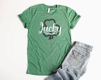 St Patricks Day Shirt Women Unisex Lucky Clover Shirt Women Shamrock Shirt Teacher St Patricks Day Shirt St Pattys Day Shirt Irish T Shirts
