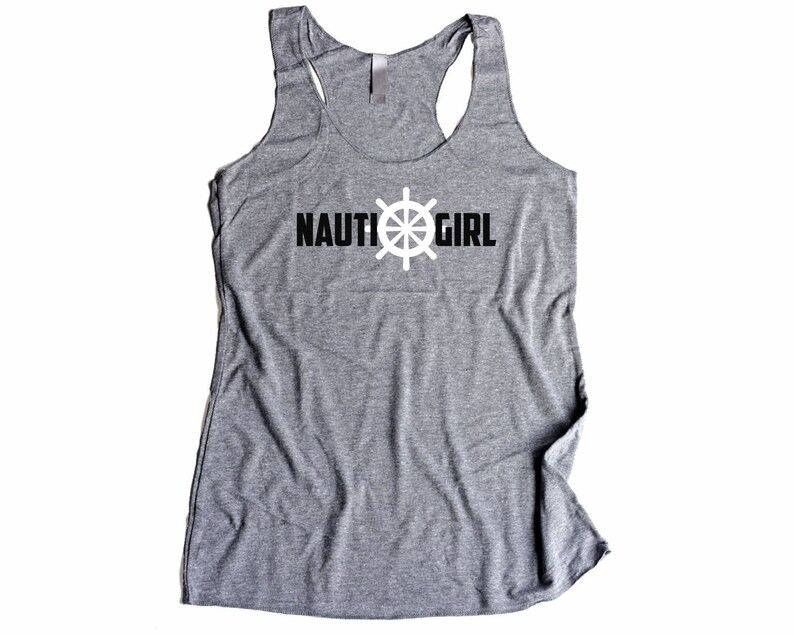 Nauti Girl Tank Top Nauti Bachelorette Nautical Tank Tops | Etsy