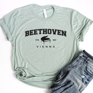 Beethoven Shirt Piano Shirt Unisex Classical Music Shirt Ludwig Van Beethoven Music Teacher Gift Orchestra T Shirt Classical Music Composer