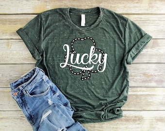 St Patricks Day Shirt Women Unisex Lucky Clover Shirt Women Shamrock Shirt Teacher St Patricks Day Shirt St Pattys Day Shirt Irish T Shirts