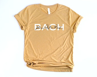 Bach Signature Shirt Unisex Johann Sebastian Bach Classical Music Shirt Baroque Shirt Music Teacher Gift Orchestra T Shirt Composer Tshirt