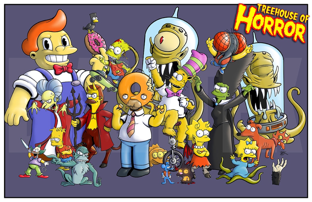 The Simpsons Treehouse of Horror - Etsy
