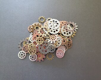 Assorted Gear Charms (25-500 Bulk)