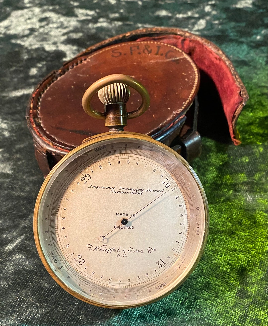 Antique Surveying Aneroid Barometer Keuffel & Esser New York Etsy