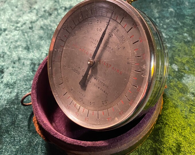 Antique Aircraft Barometer Altimeter Jules Richard Paris Aviation ...