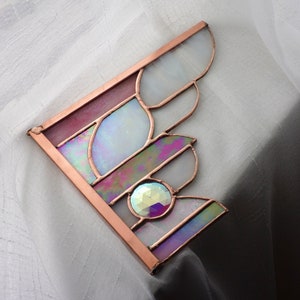 Stained glass art deco Corner design