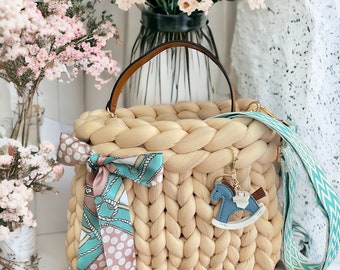 Sac en gros tricot gros fil