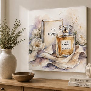 Chanel No5 Art - Etsy
