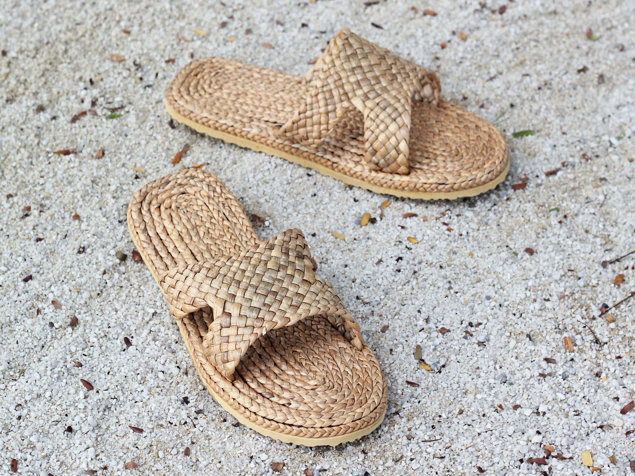 Straw Shoes/Straw Slippers/Woven Shoes Thai Slippers Sandals Etsy