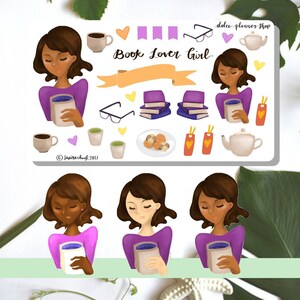 Book Lover, Reading Planner and Journal Stickers