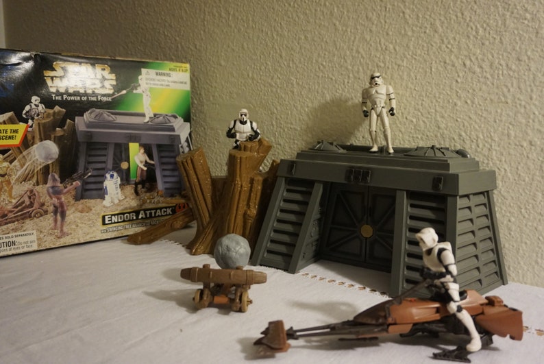 Vintage Star Wars Endor Attack Playset 100 Complete figures Sold Separately Etsy
