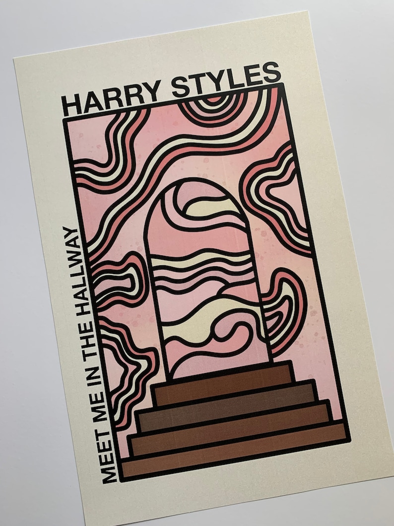 Harry Styles Poster // Meet Me in The Hallway Poster Etsy