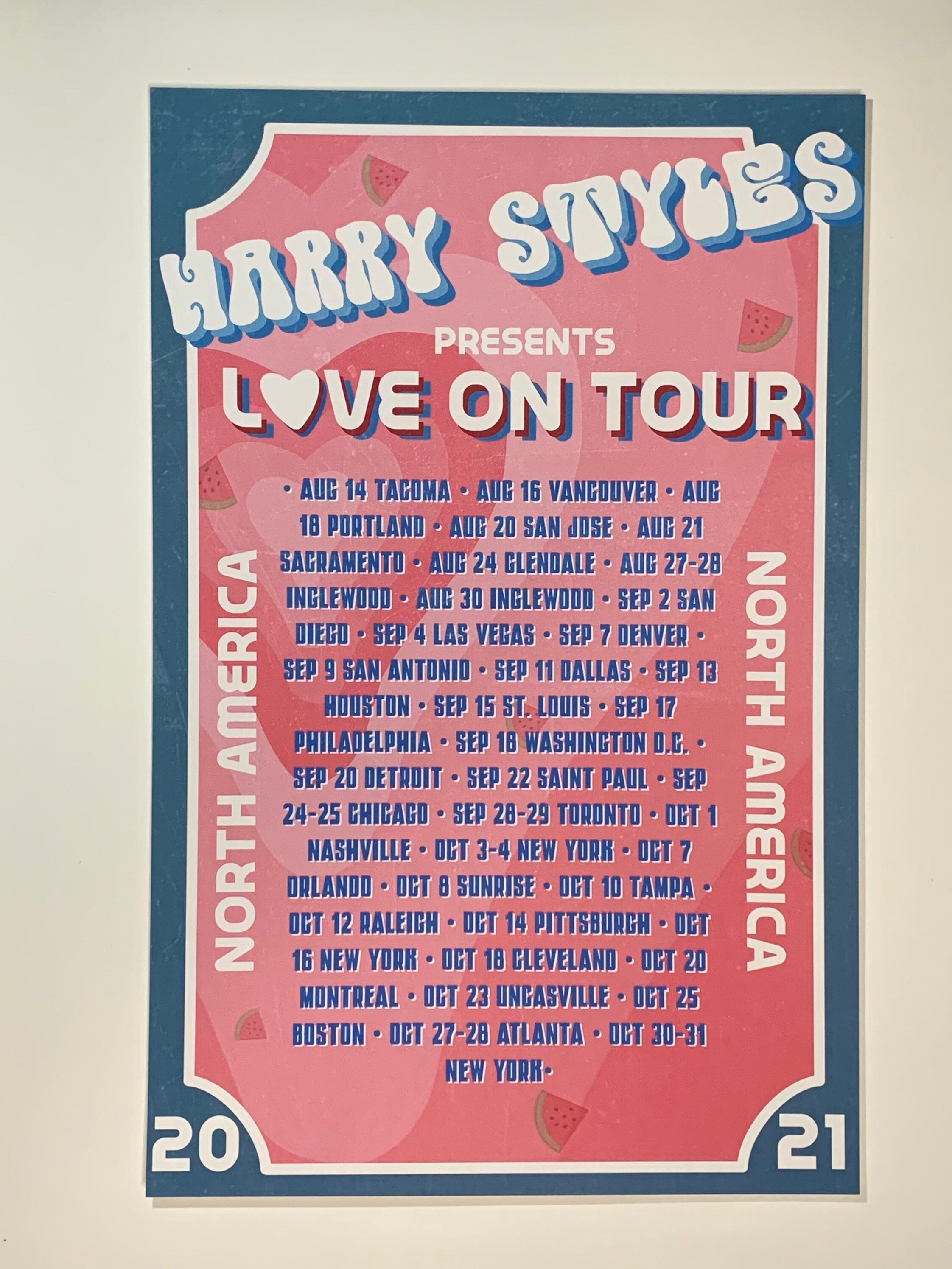 Harry Styles Poster Love On Tour Poster Fine Line Poster Etsy