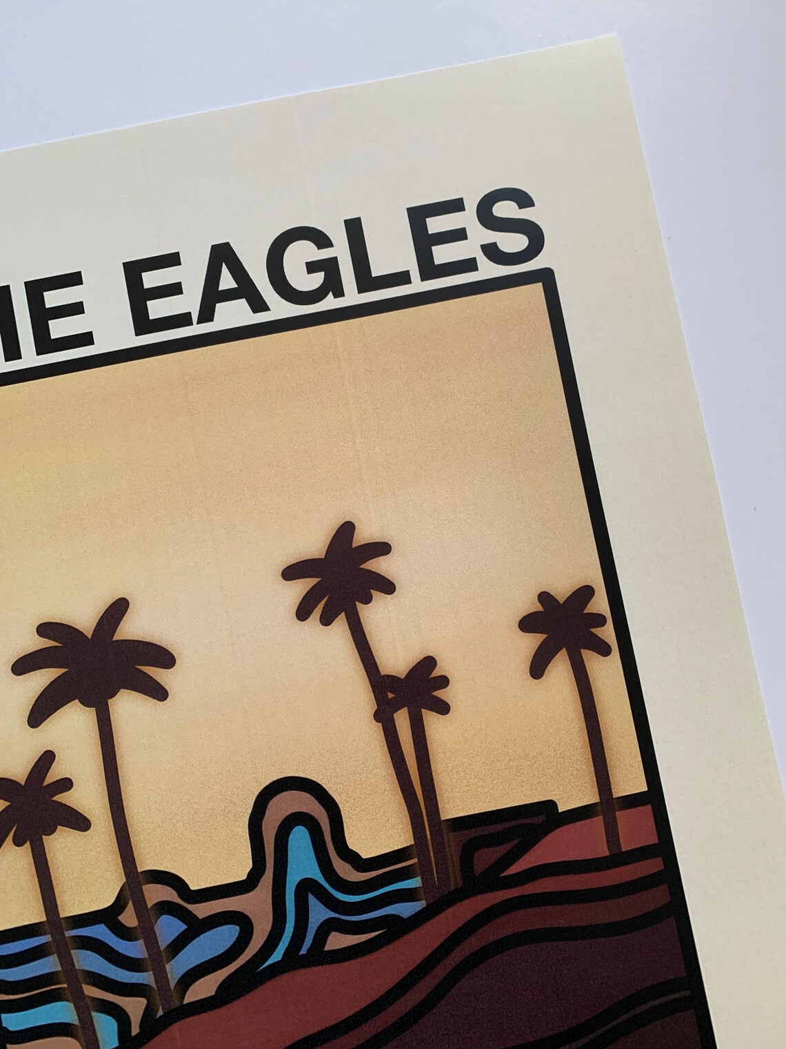 The Eagles Poster // Hotel California Poster // The Eagles Etsy